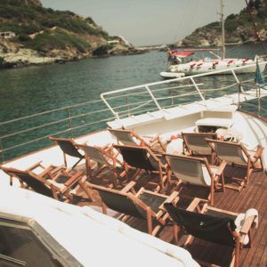 Private Mamma Mia Cruise Skiathos on board Harris and Konstantinos