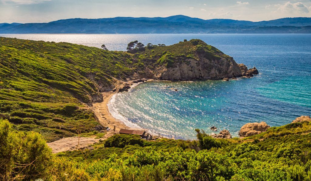 Krifi Ammos Beach Skiathos – hidden sandy cove with turquoise water