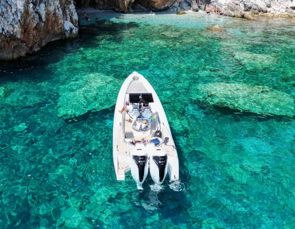 Luxury rib charter Skiathos – Tropida Genesis 33 2024 for 12 guests