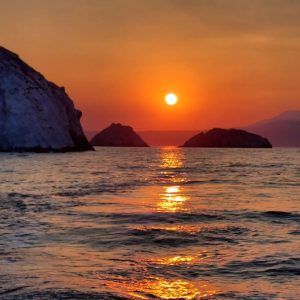 Lalaria sunset cruise from skiathos