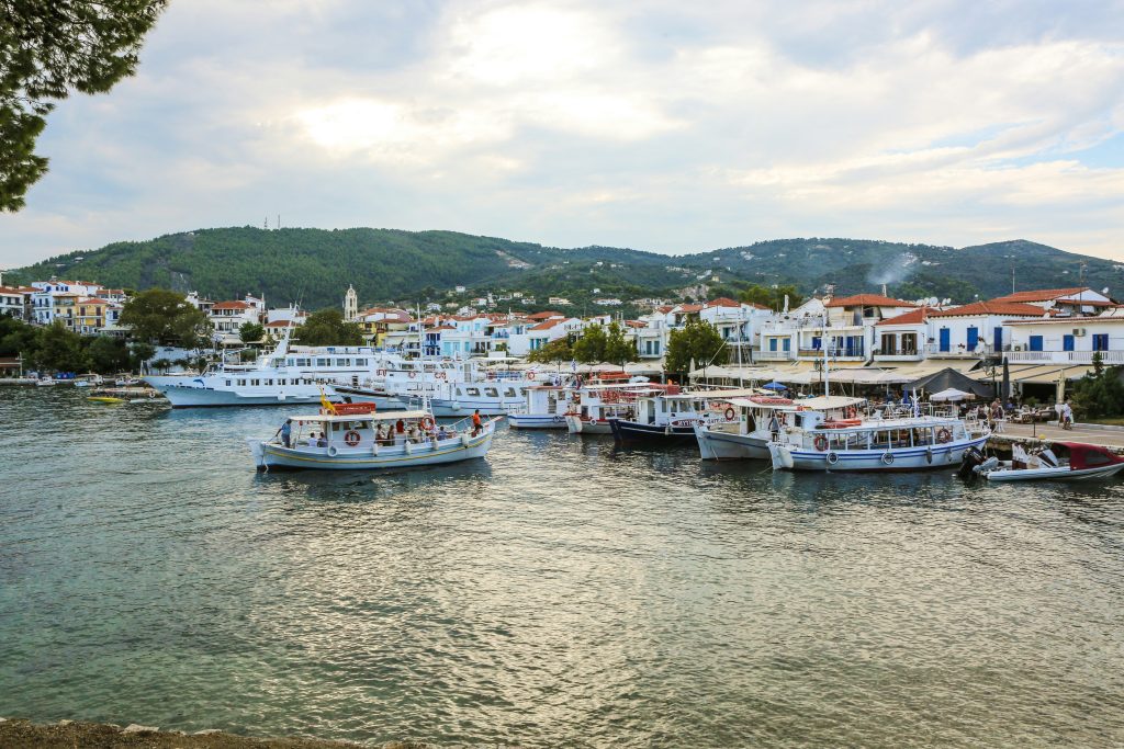 Skiathos cruise routes departure point at Skiathos port